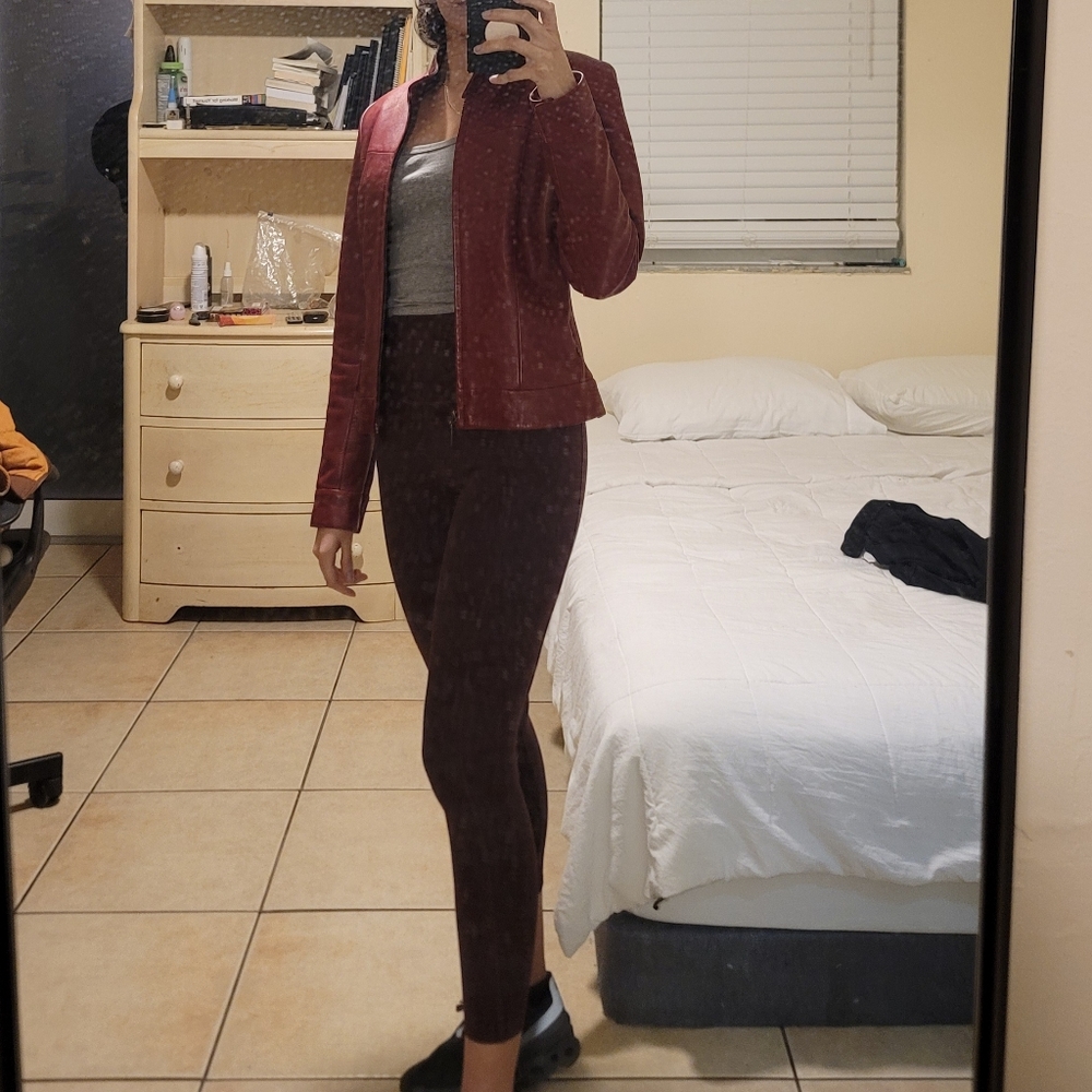 Red Leather jacket - Picture 4 of 4